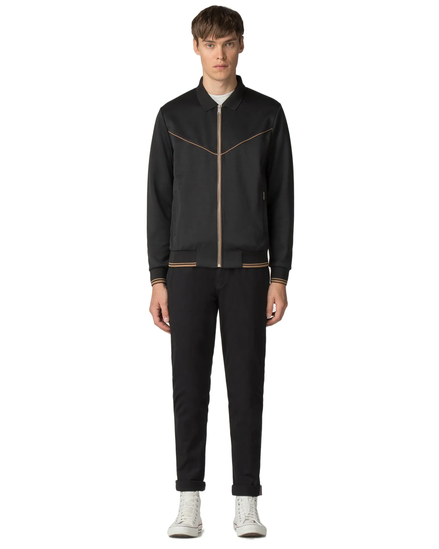 Tricot Track Top Jacket - Black sold by Ben Sherman product image thumbnail 3
