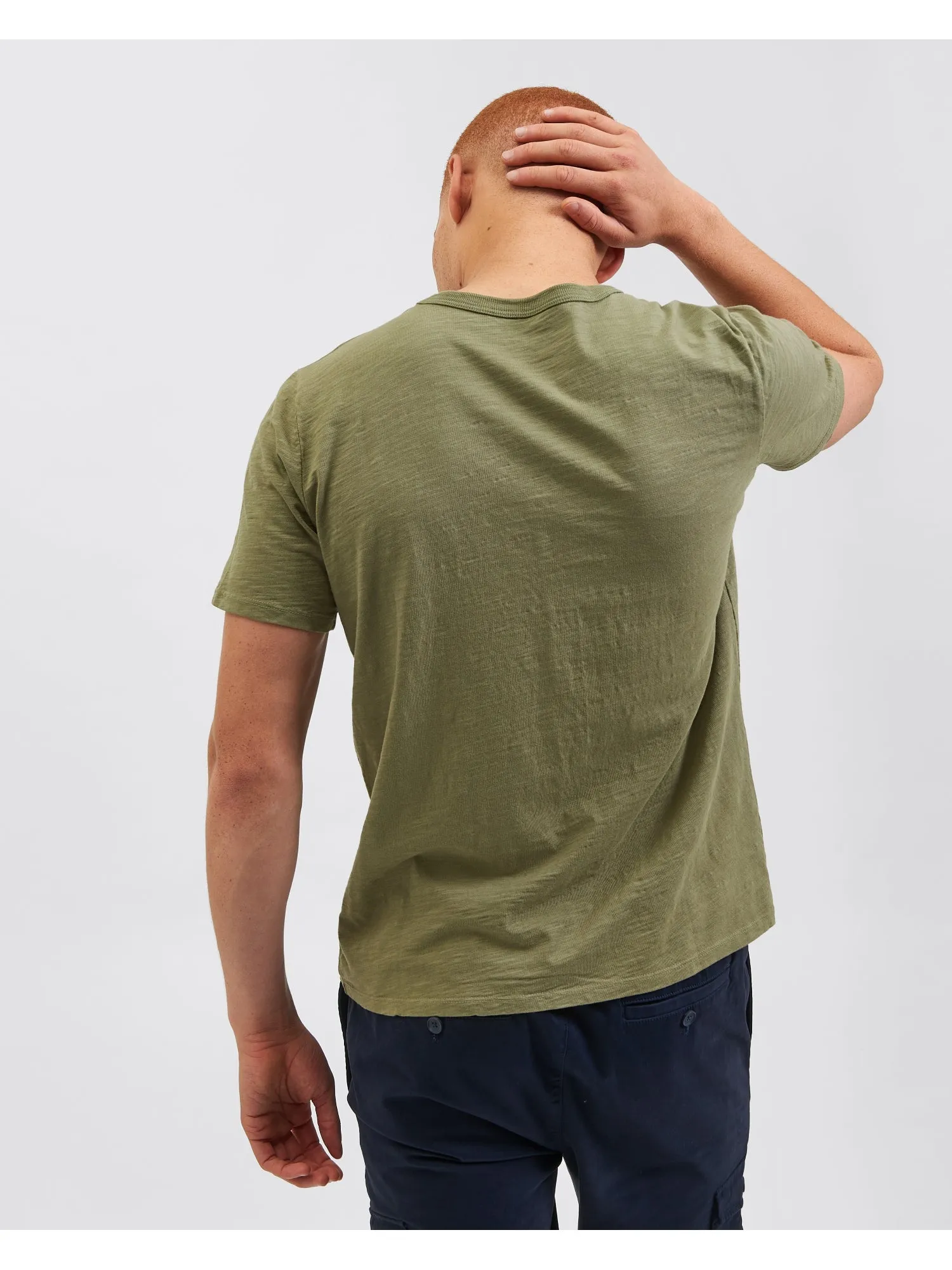 Garment Dye Beatnik T-Shirt - Olive sold by Ben Sherman product image thumbnail 5