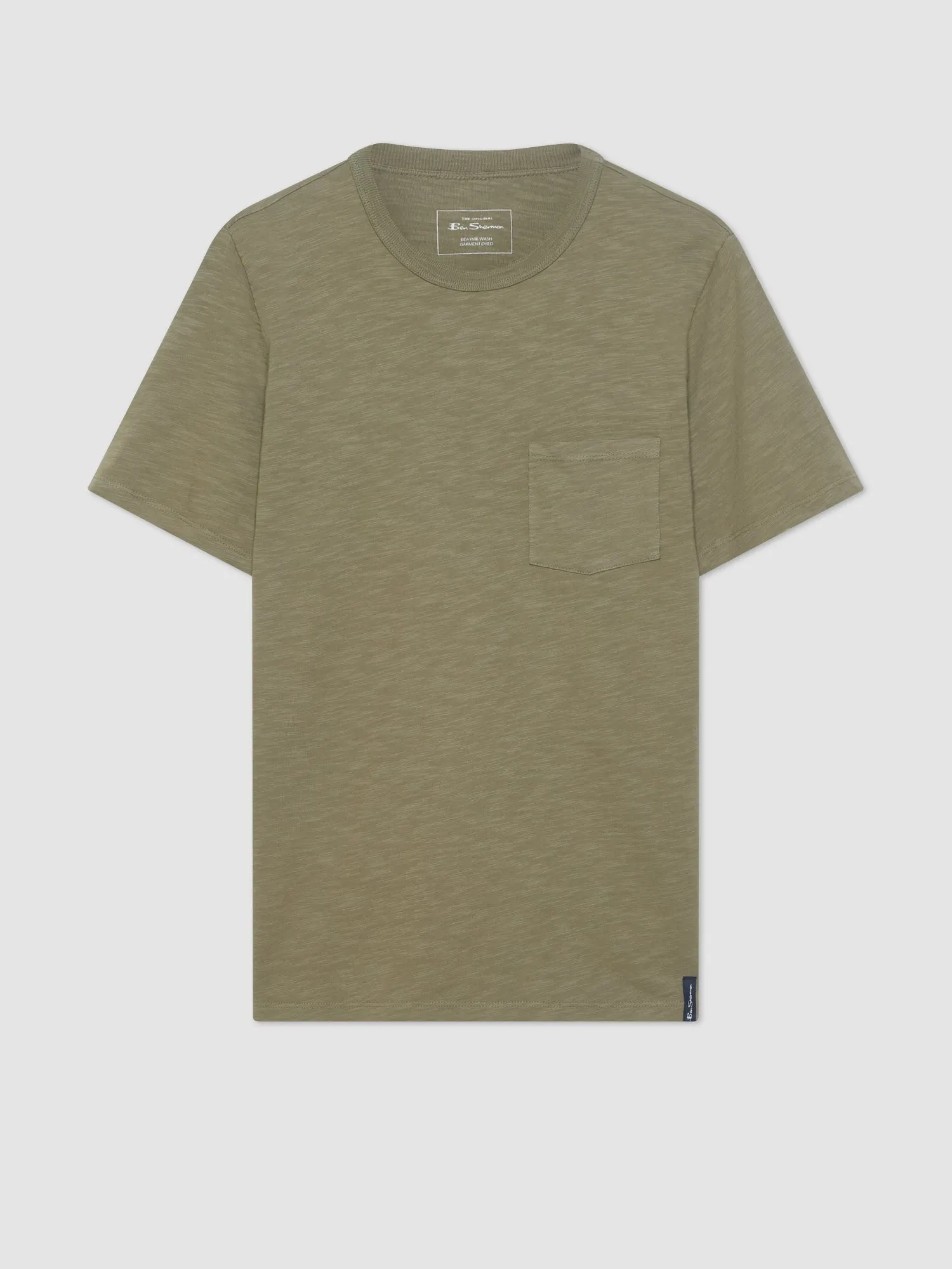 Garment Dye Beatnik T-Shirt - Olive sold by Ben Sherman product image thumbnail 2