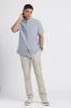 Short Sleeve Brighton Oxford Organic Shirt - Navy sold by Ben Sherman