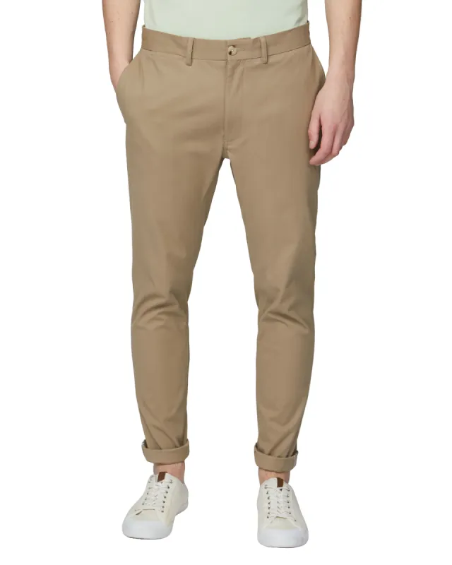 Signature Slim Stretch Chino Pant - Stone sold by Ben Sherman