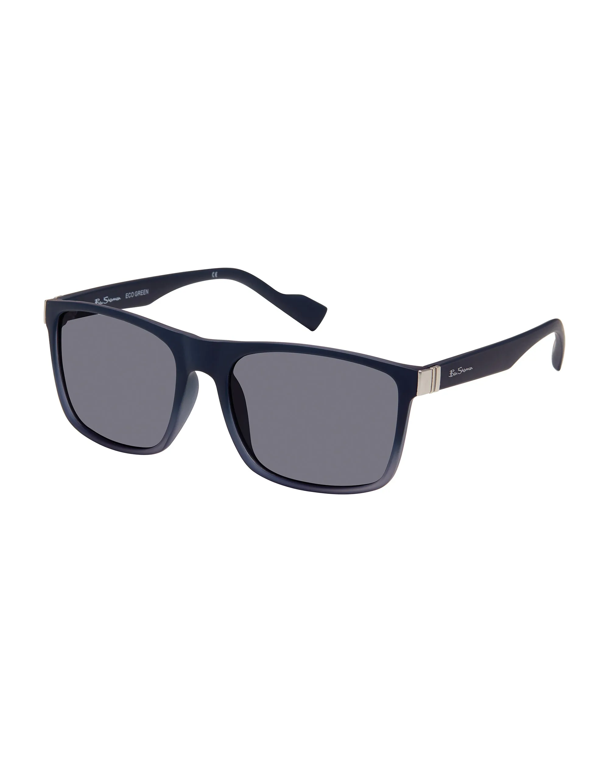 Noah Eco-Green Sunglasses - Matte Navy Fade/Grey sold by Ben Sherman