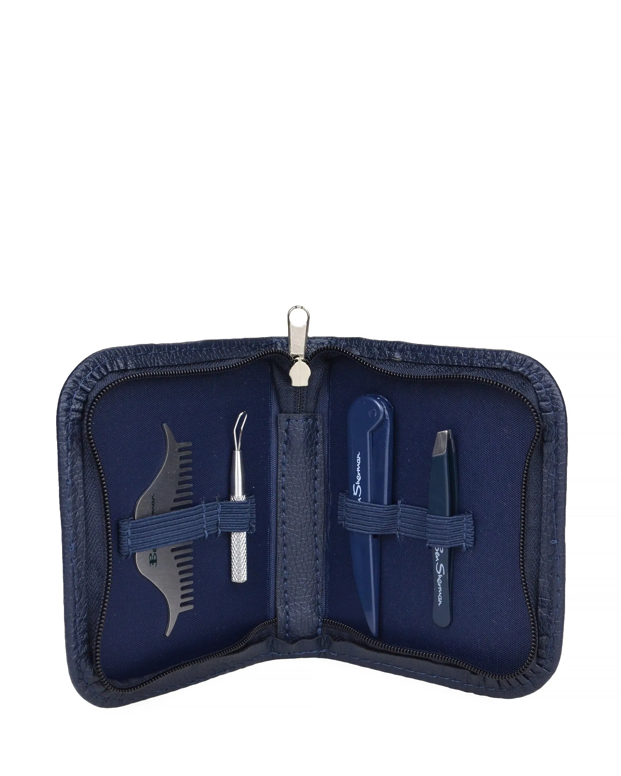 Beard and Mustache Grooming Set with Travel Case sold by Ben Sherman