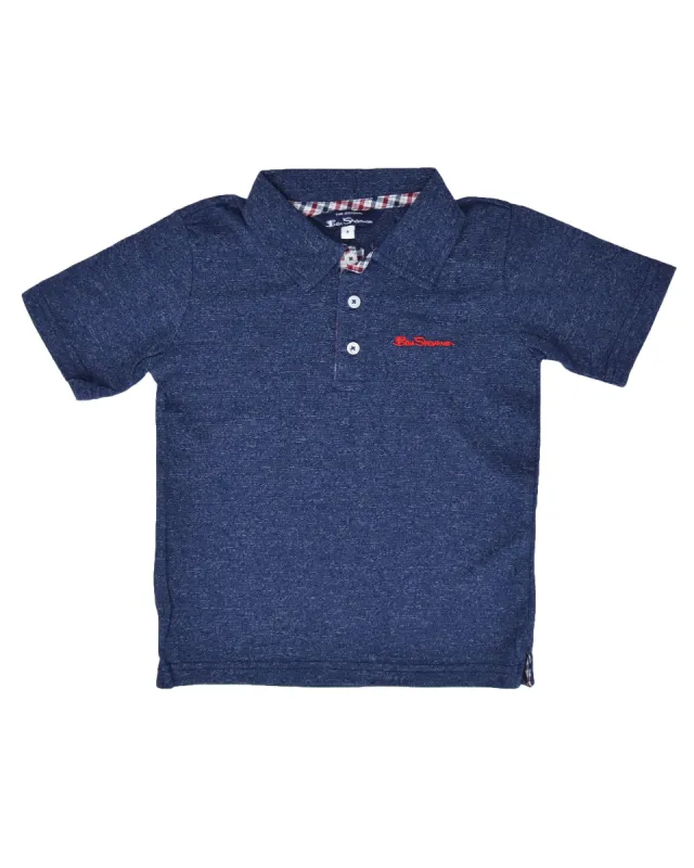 Boys' Short-Sleeve Polo Shirt - Navy (Sizes 4-7) sold by Ben Sherman
