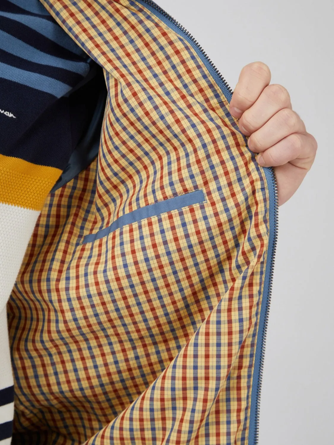 Signature Harrington Jacket - Blue Shadow sold by Ben Sherman product image thumbnail 2