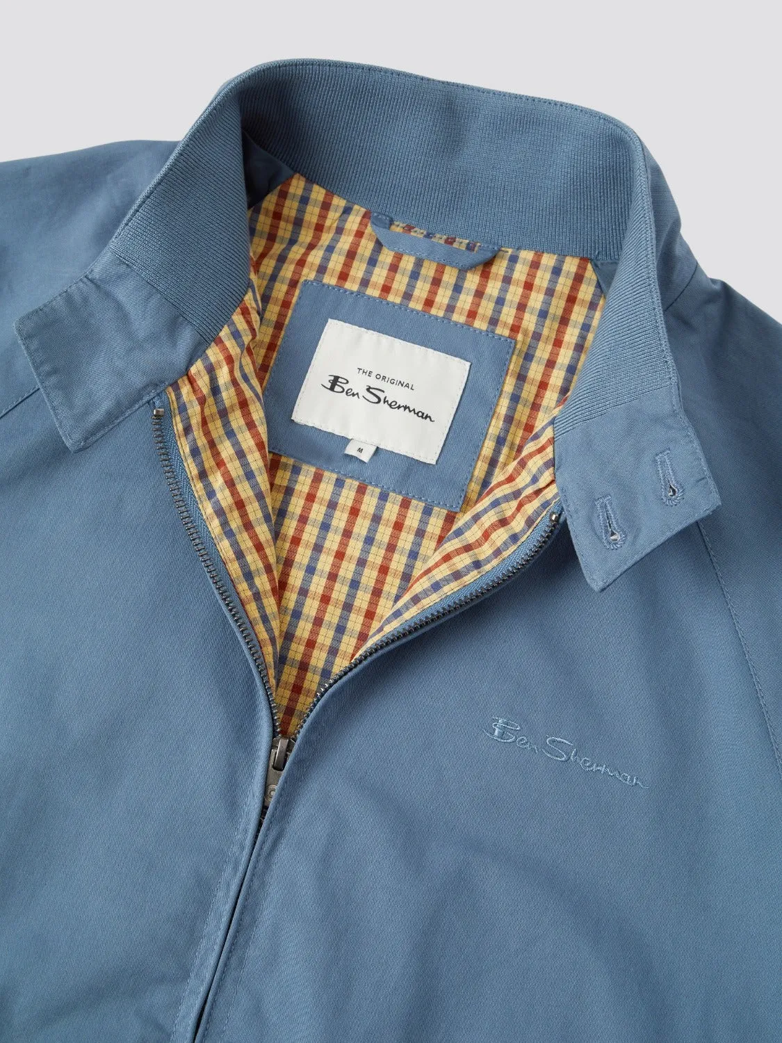 Signature Harrington Jacket - Blue Shadow sold by Ben Sherman product image thumbnail 3