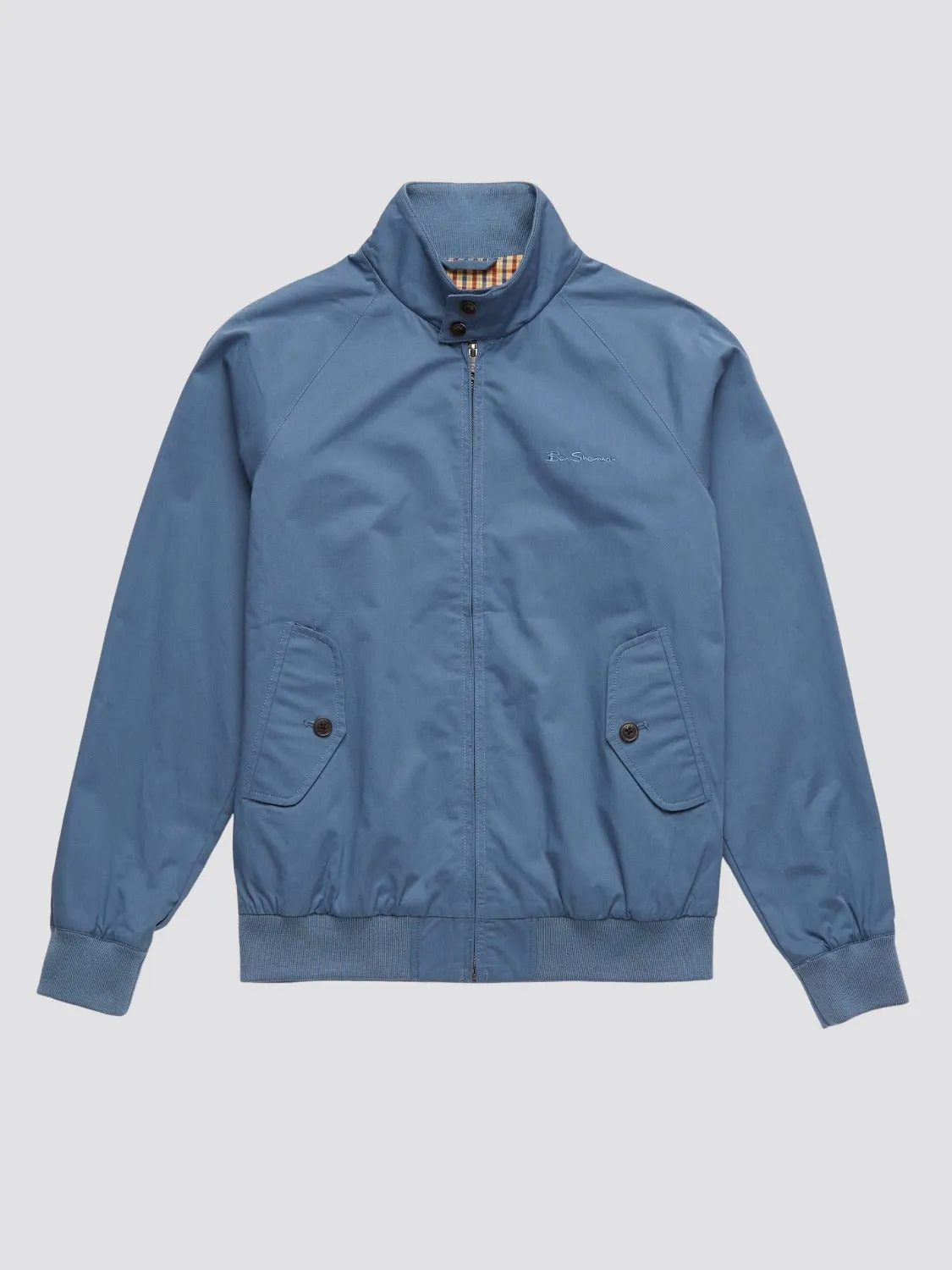 Signature Harrington Jacket - Blue Shadow sold by Ben Sherman product image thumbnail 4