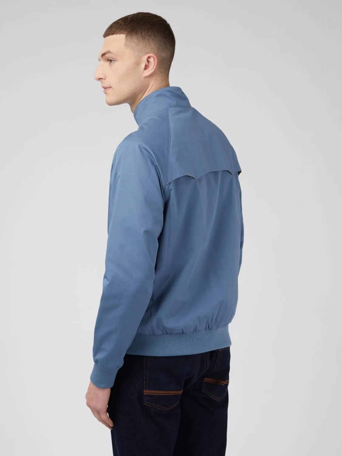 Signature Harrington Jacket - Blue Shadow sold by Ben Sherman product image thumbnail 5