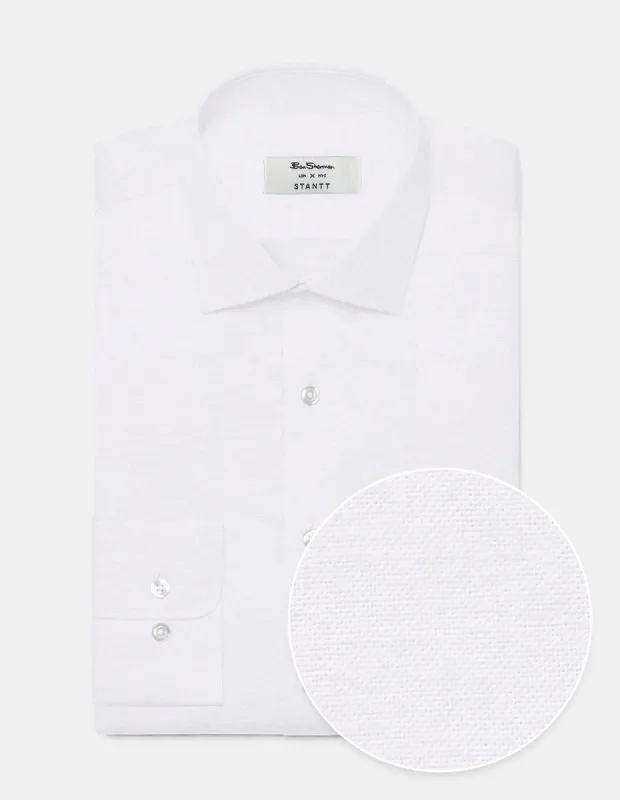 Custom Brighton Oxford Organic Shirt - White sold by Ben Sherman