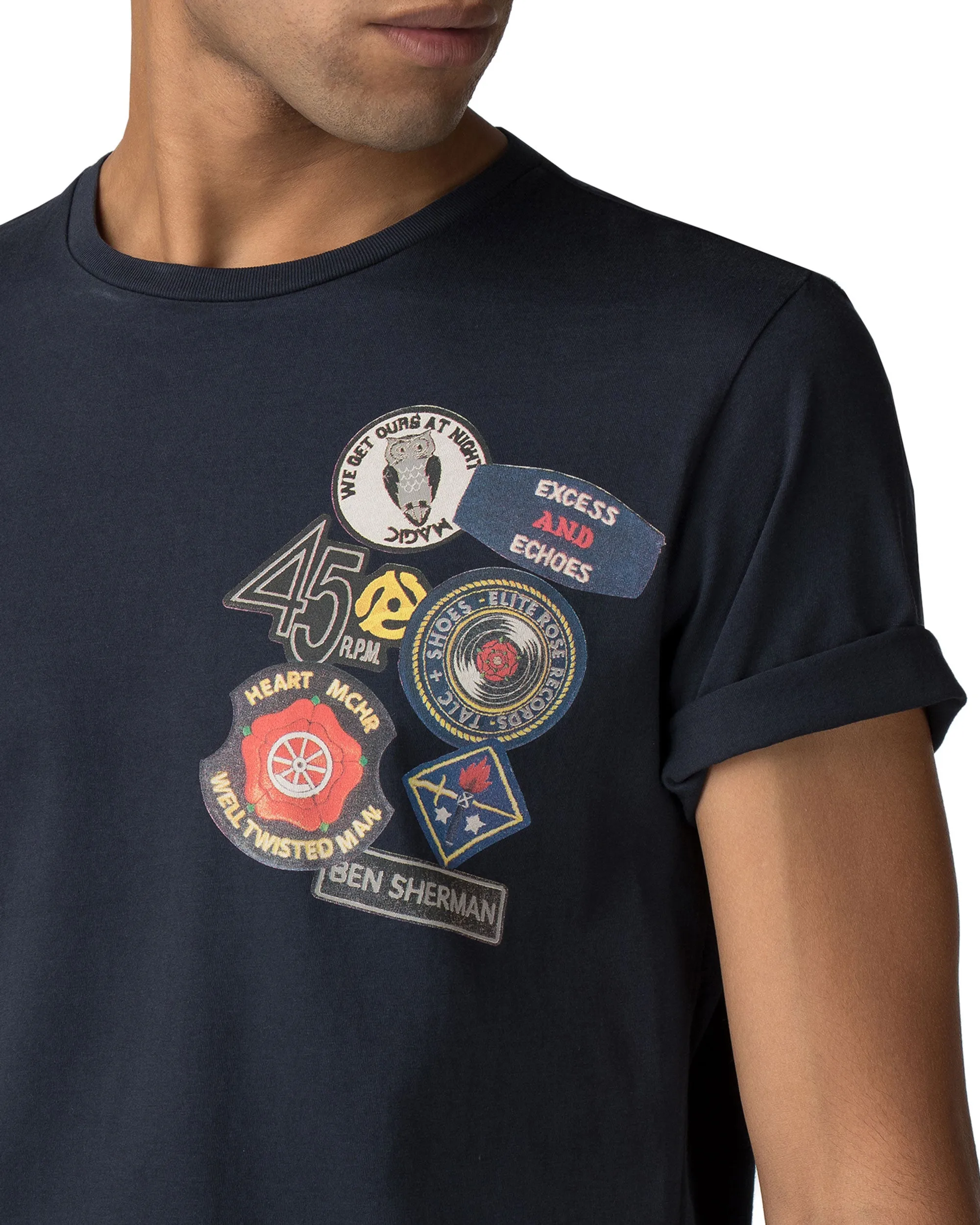 Soul Badges Graphic Tee - Midnight Navy sold by Ben Sherman product image thumbnail 4