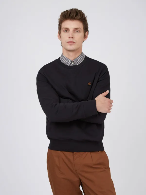B By Ben Sherman Tricot/Loopback Sweatshirt - Black sold by Ben Sherman