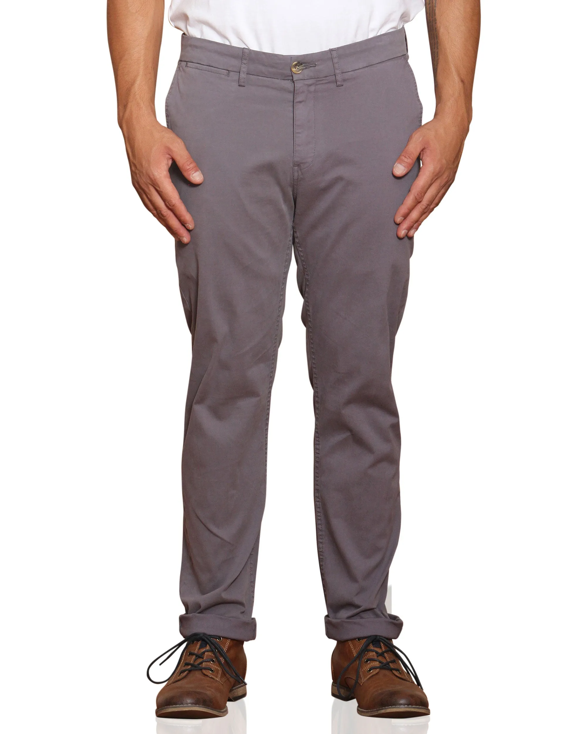 Slim Stretch Chino Pant - Steel Grey sold by Ben Sherman