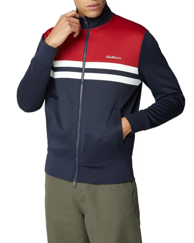 Color Block Tricot Jacket - Dark Navy sold by Ben Sherman