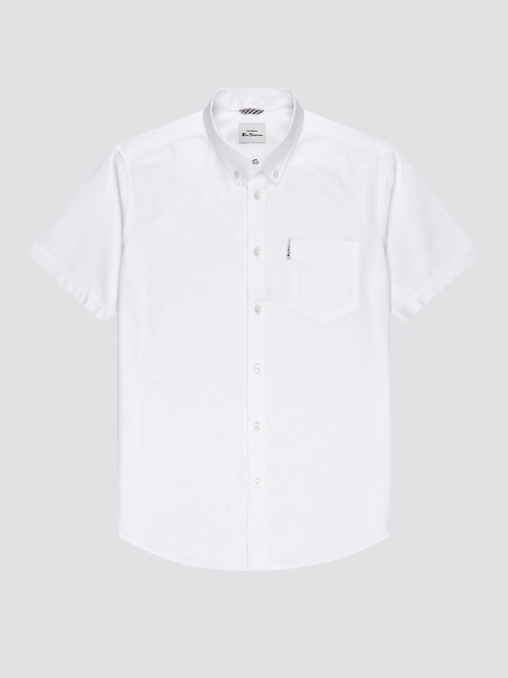 Signature Short Sleeve Oxford Shirt - White sold by Ben Sherman product image thumbnail 4