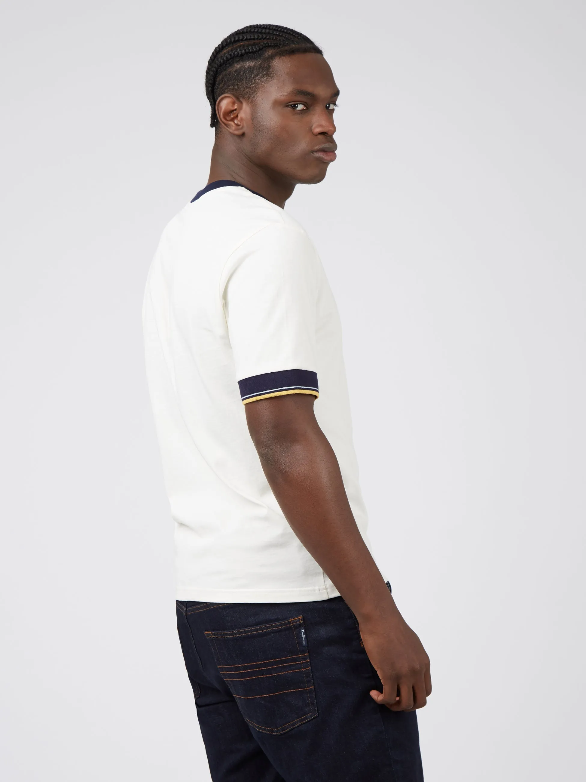 B by Ben Sherman Ringer Tee - Ivory sold by Ben Sherman product image thumbnail 3