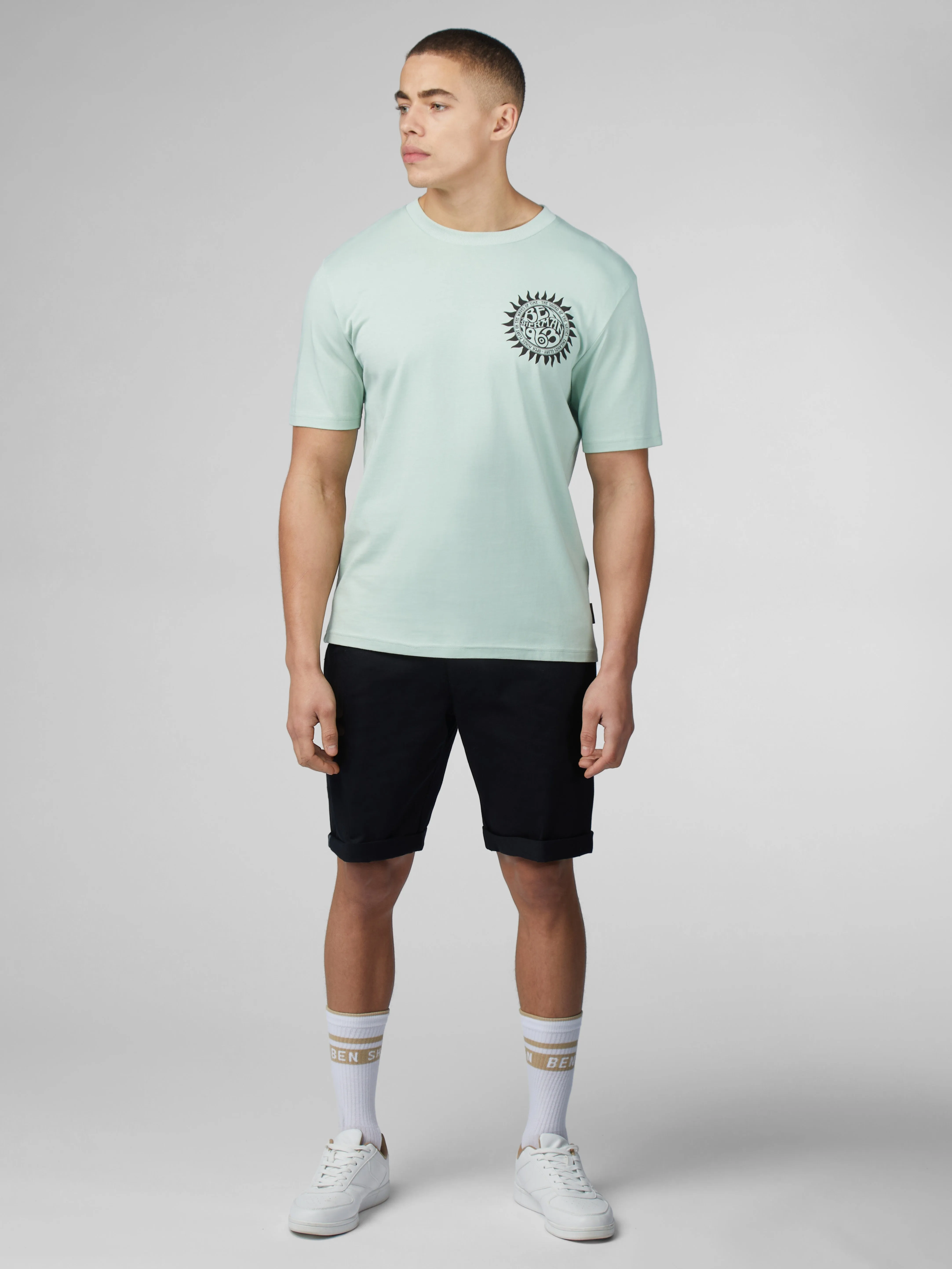 B by Ben Sherman Festival Poster Tee - Mint sold by Ben Sherman product image thumbnail 2