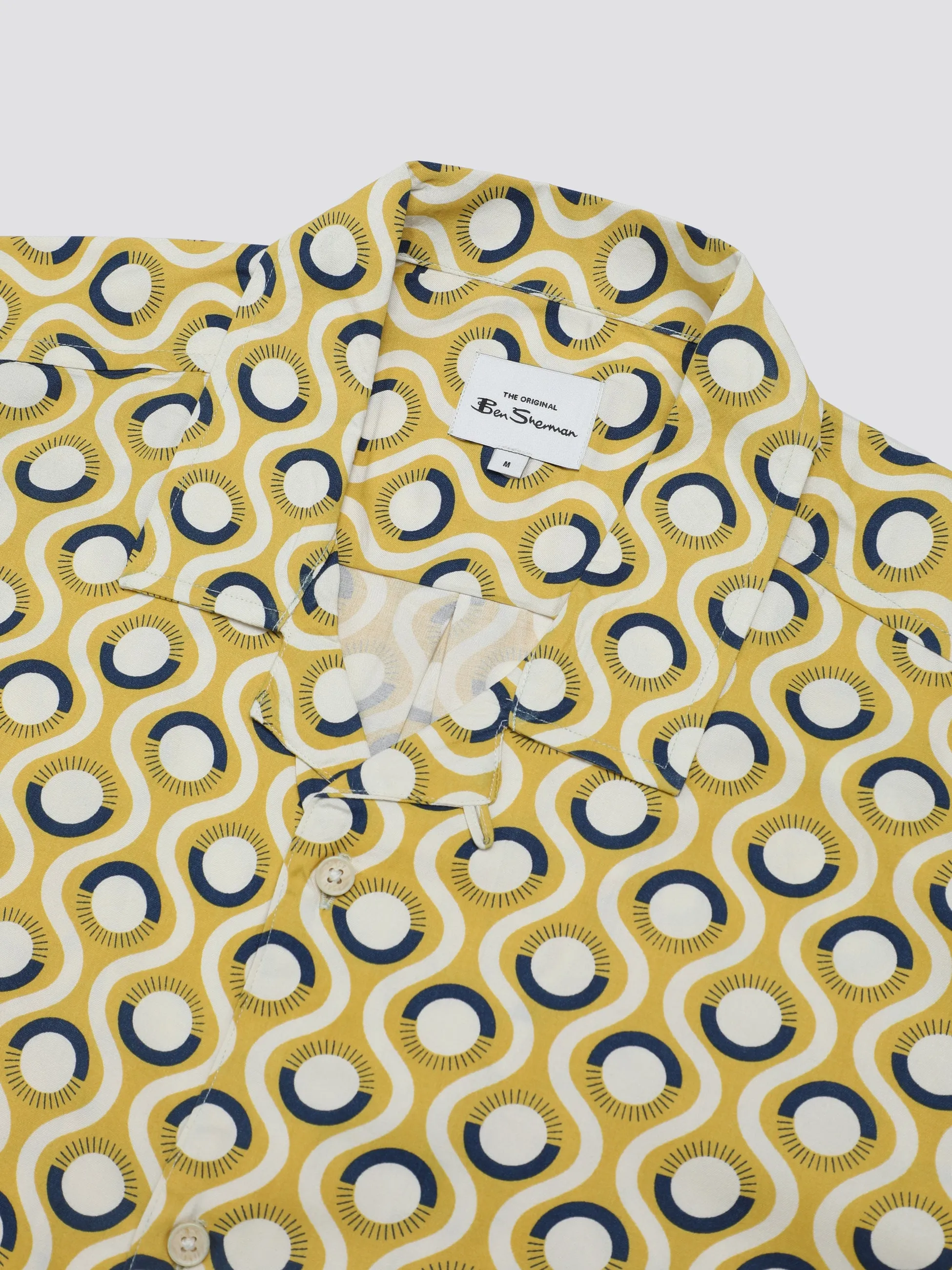 Signature Retro Geo Print Shirt - Sunflower sold by Ben Sherman product image thumbnail 5