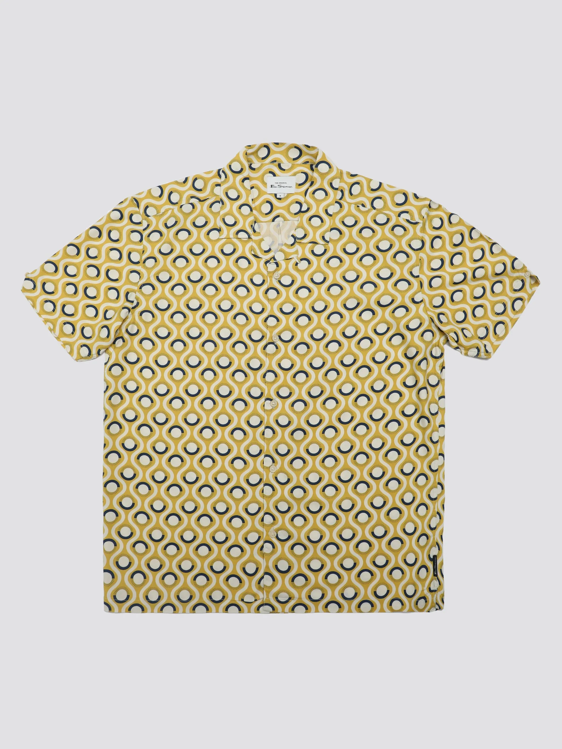 Signature Retro Geo Print Shirt - Sunflower sold by Ben Sherman product image thumbnail 4