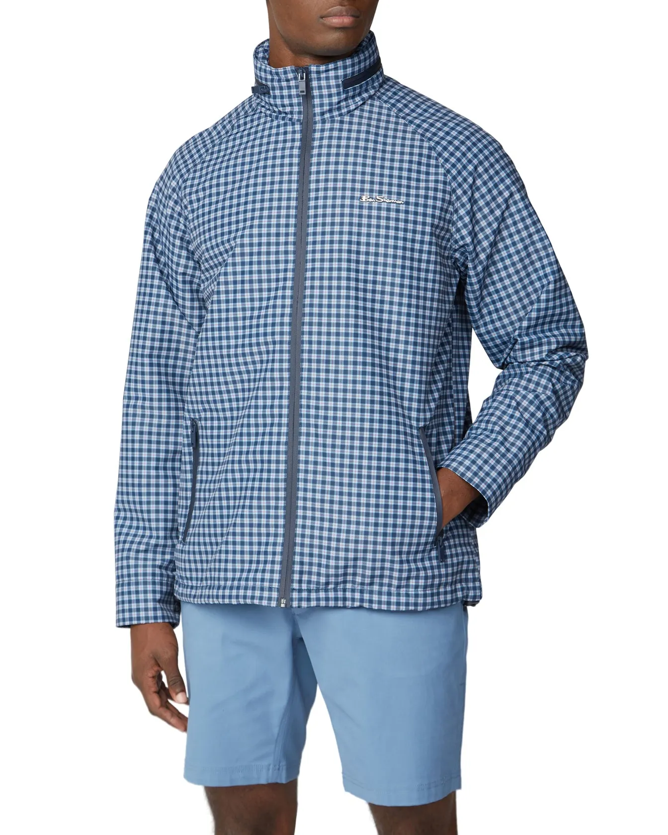 Check Jacket - Dark Navy sold by Ben Sherman