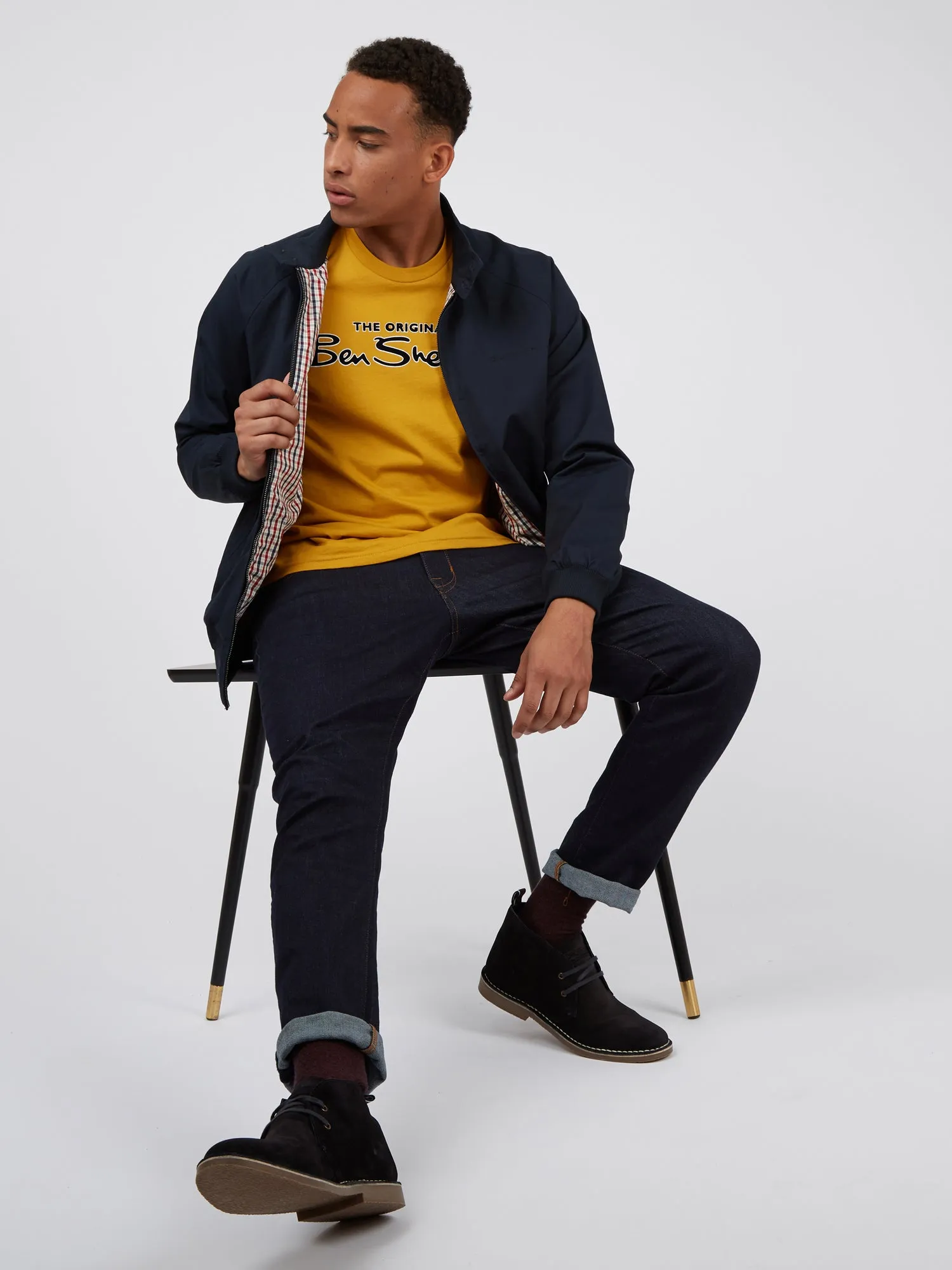 Signature Flock Graphic Tee - Mustard sold by Ben Sherman product image thumbnail 4