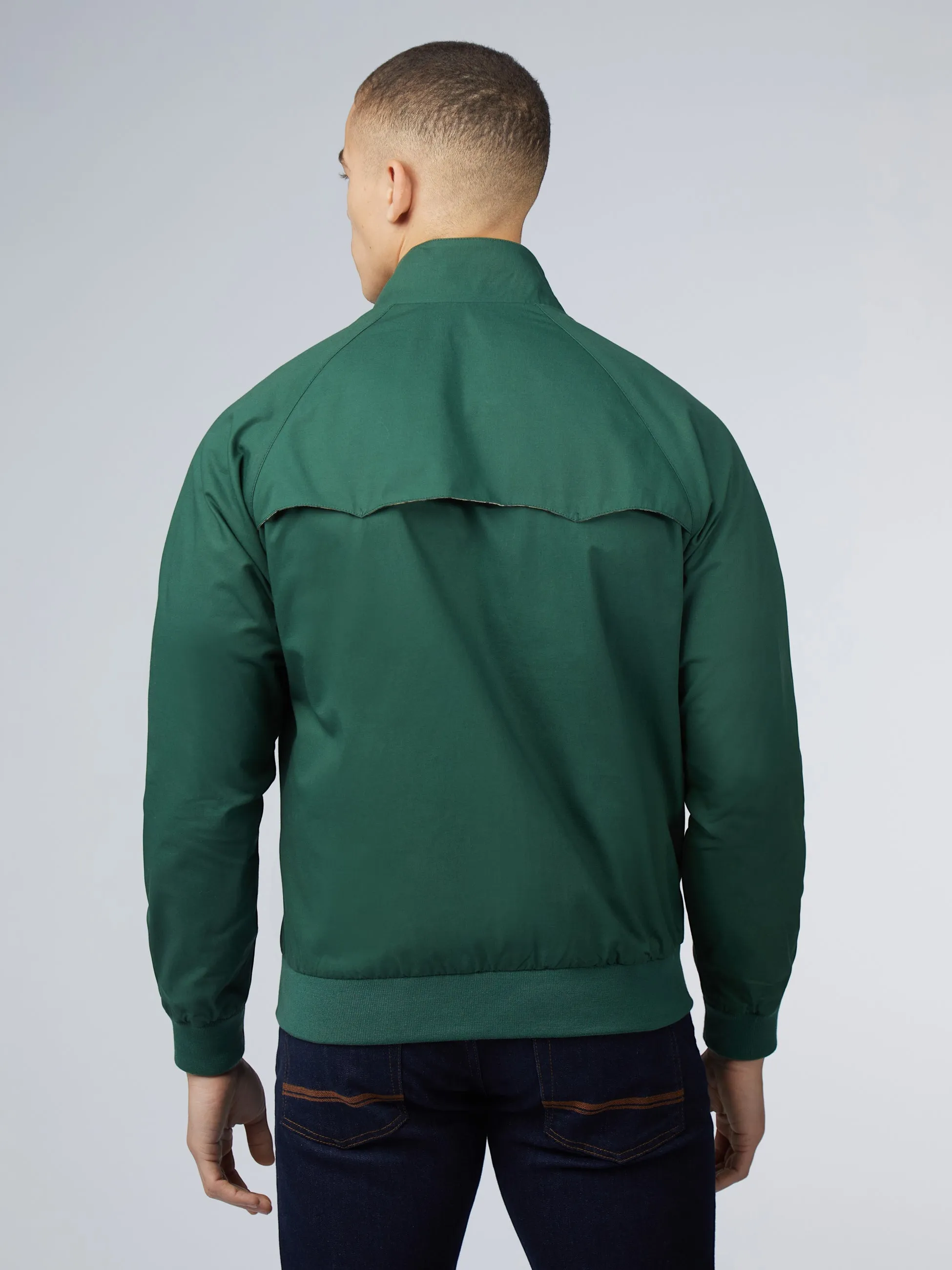 Signature Harrington Jacket - Green sold by Ben Sherman product image thumbnail 3