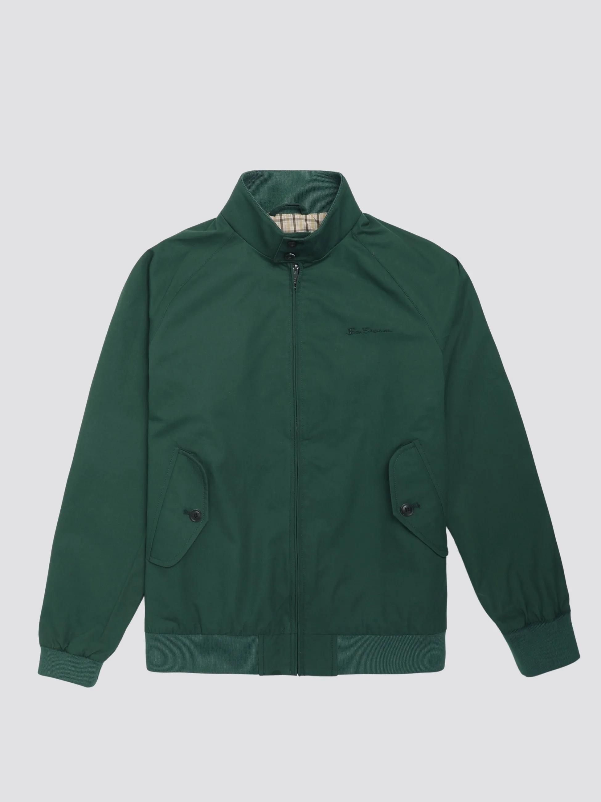 Signature Harrington Jacket - Green sold by Ben Sherman product image thumbnail 4