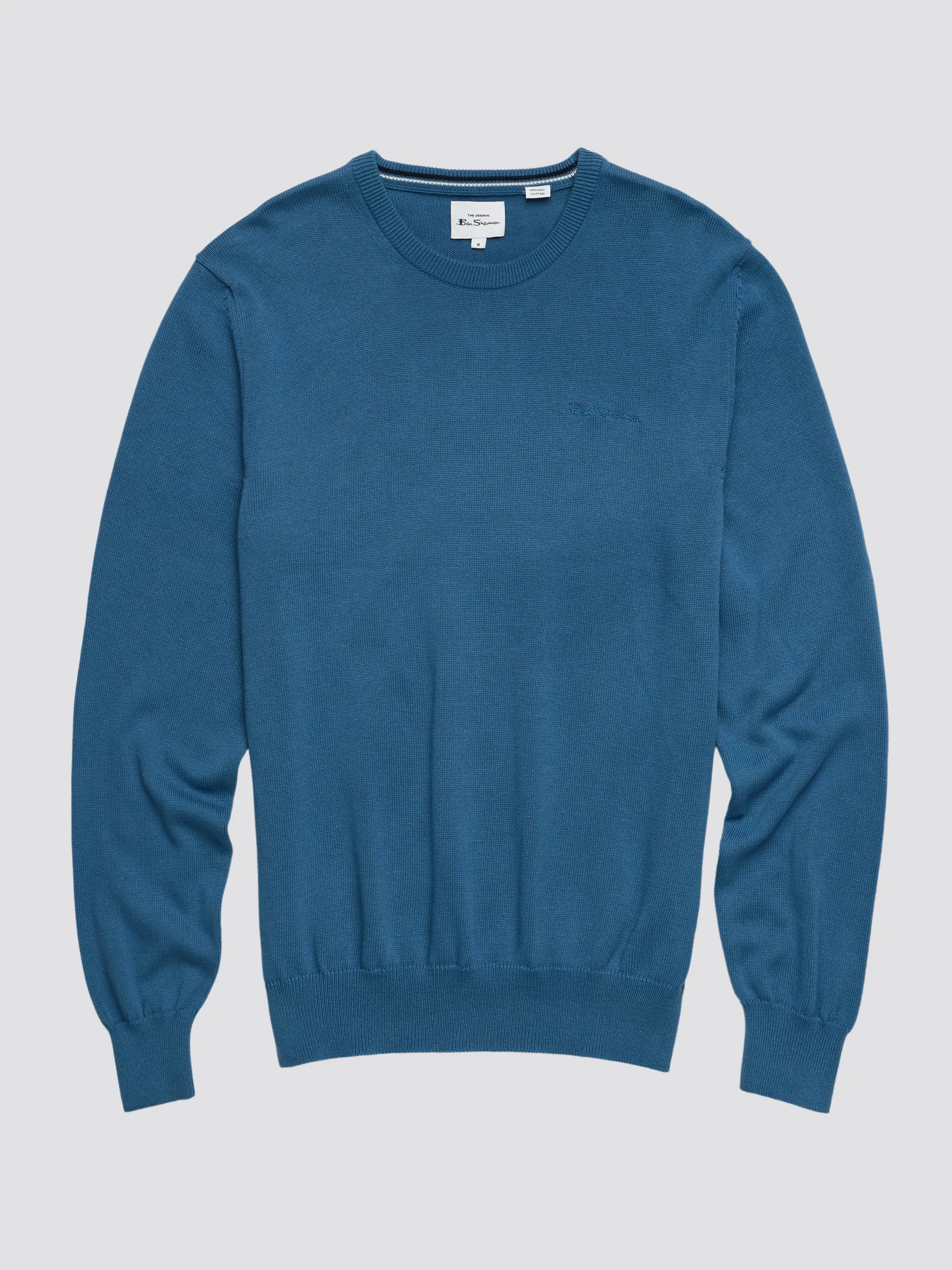 Signature Knit Crewneck Sweater - Wedgewood Blue sold by Ben Sherman product image thumbnail 4