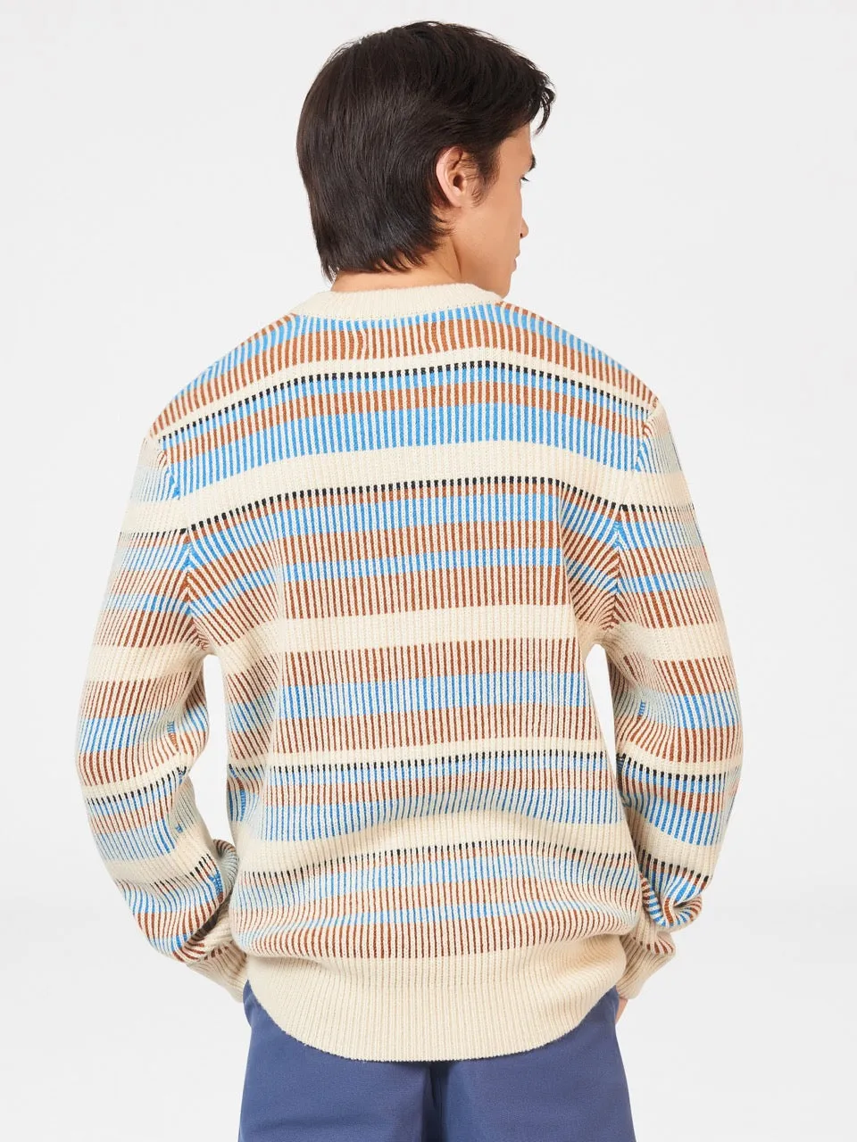 B by Ben Sherman Stripe Knit Sweater - Ivory sold by Ben Sherman product image thumbnail 4
