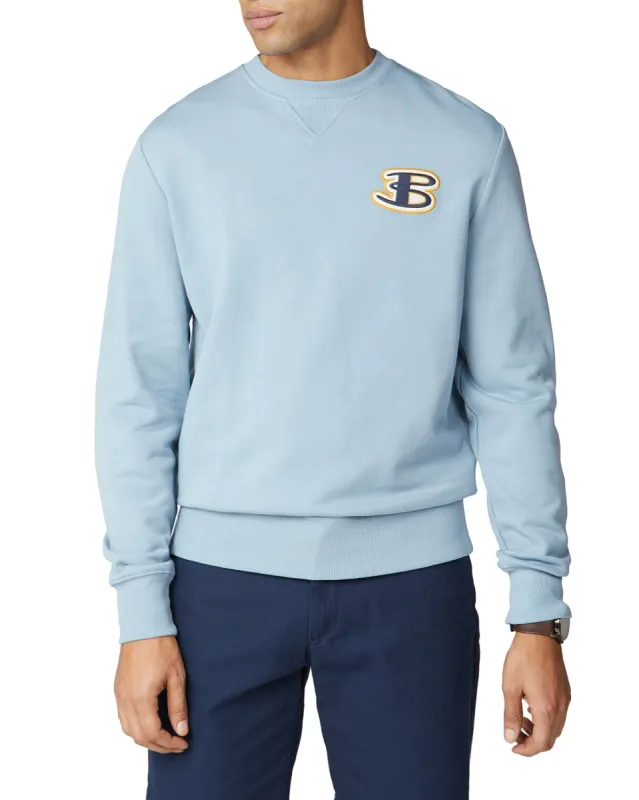 Cornelli Logo Sweatshirt - Dusky Blue sold by Ben Sherman
