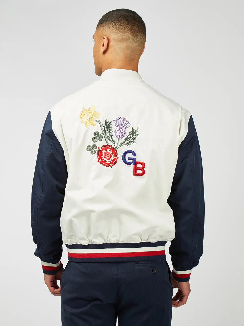 Team GB Commercial Bomber - Ivory sold by Ben Sherman product image thumbnail 3