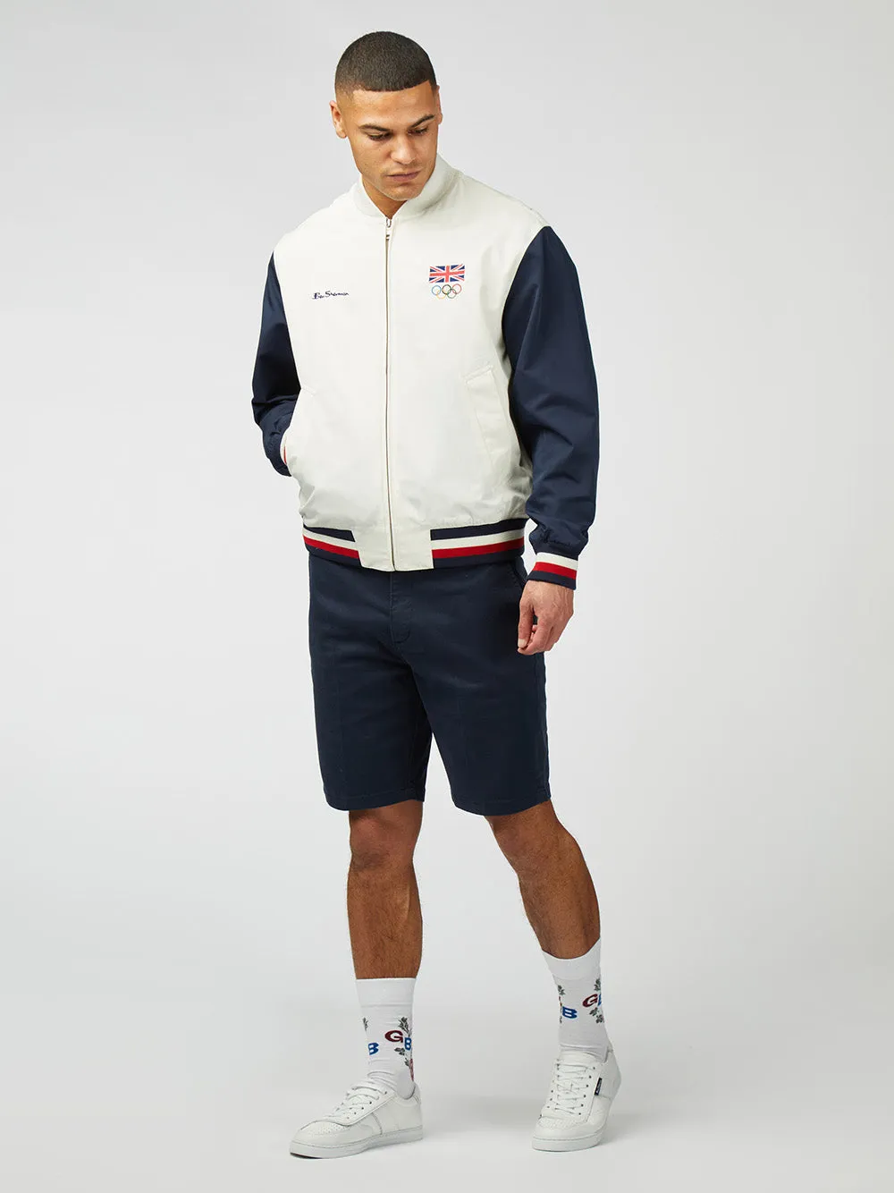 Team GB Commercial Bomber - Ivory sold by Ben Sherman product image thumbnail 2