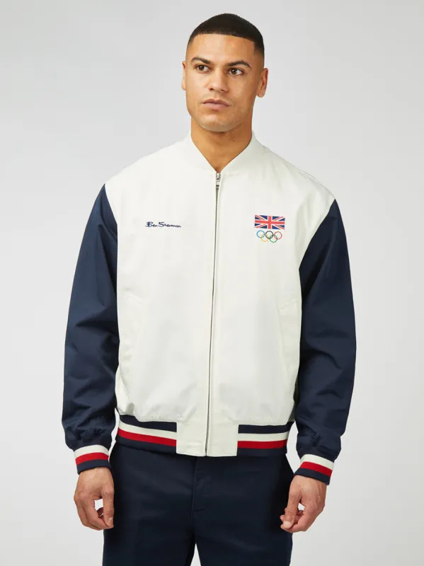 Team GB Commercial Bomber - Ivory sold by Ben Sherman