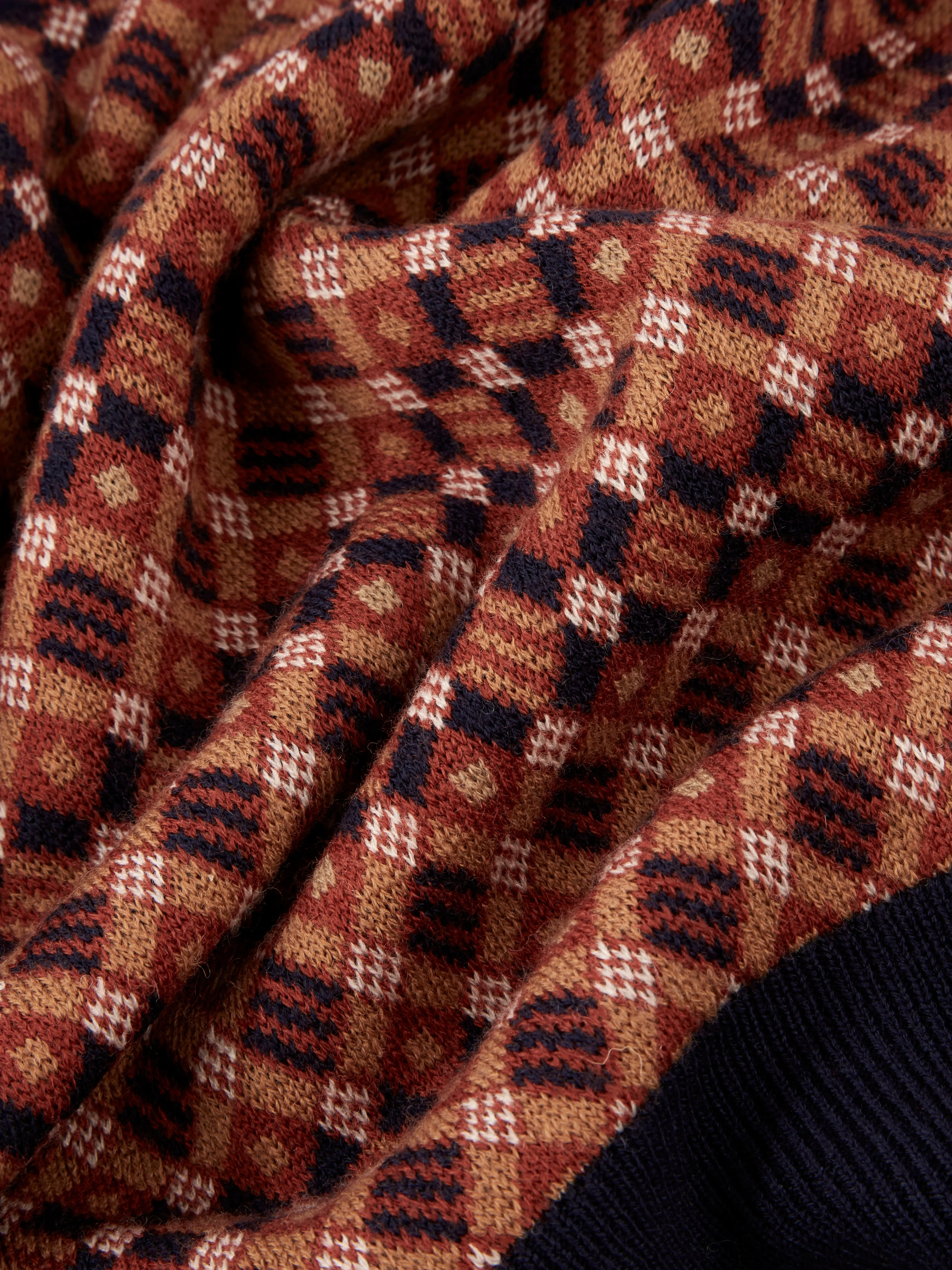 Fairisle-Textured Crewneck Sweater - Marine sold by Ben Sherman product image thumbnail 5