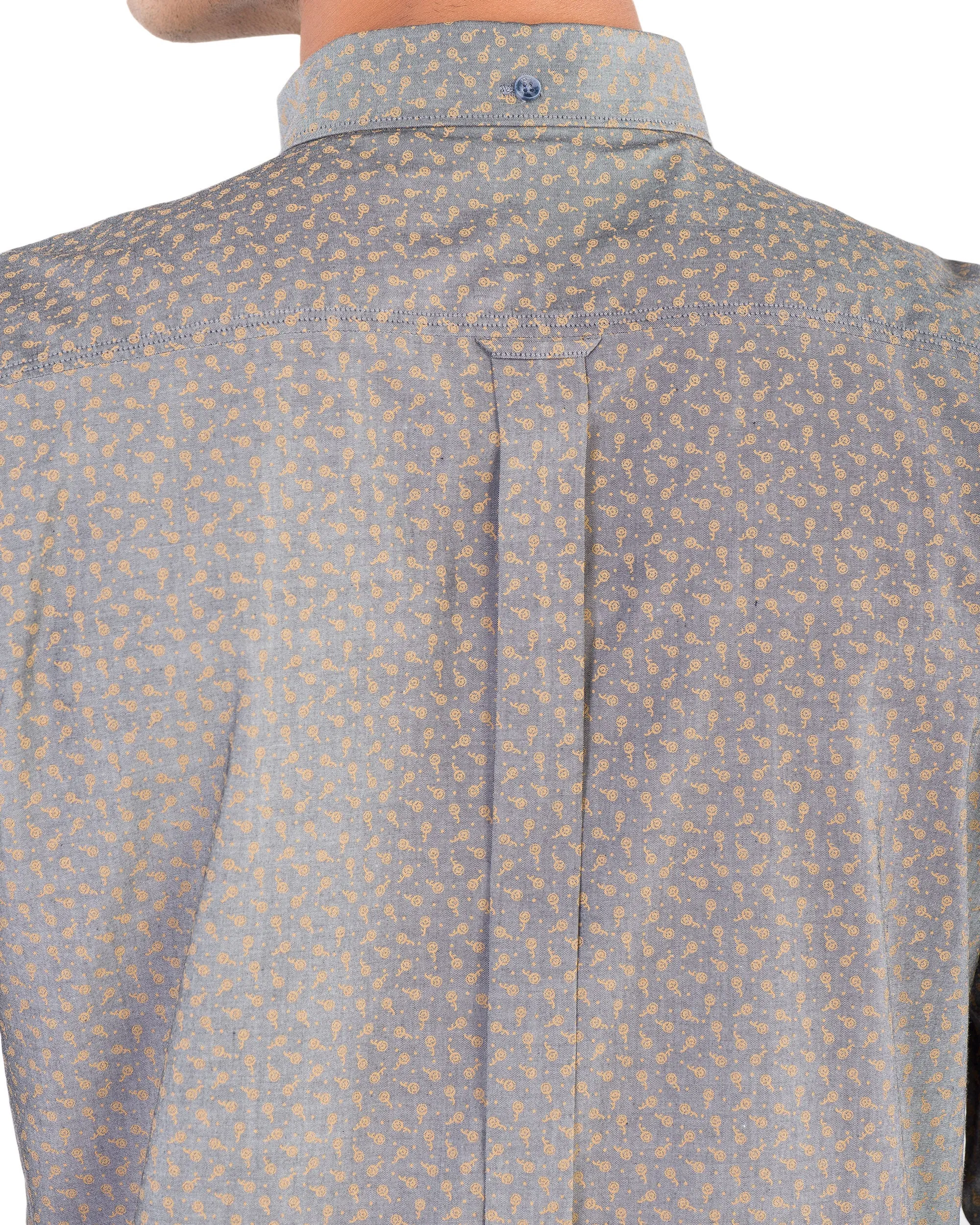 Long-Sleeve Chambray Tulip Shirt - Black sold by Ben Sherman product image thumbnail 5