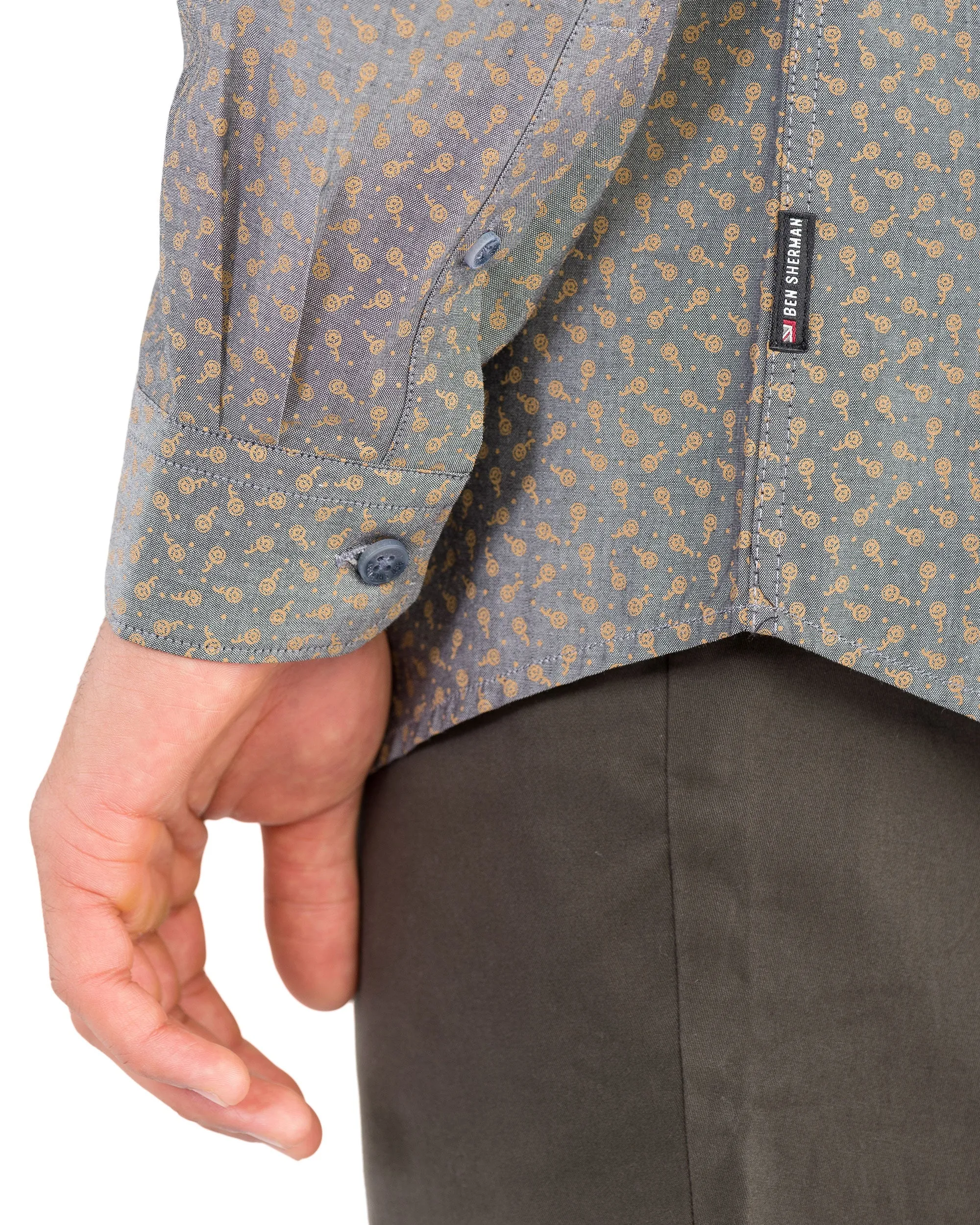 Long-Sleeve Chambray Tulip Shirt - Black sold by Ben Sherman product image thumbnail 3