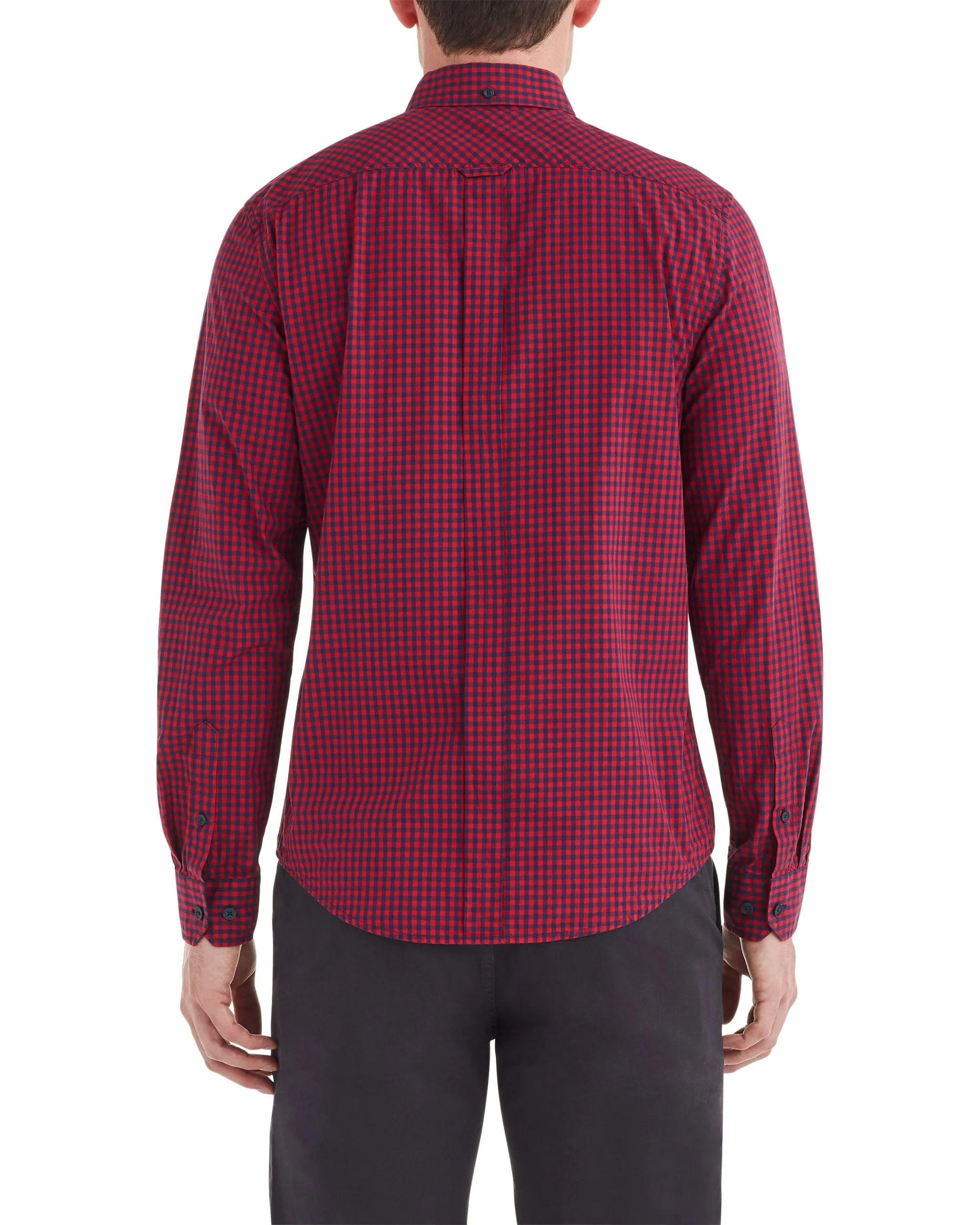 Long-Sleeve Gingham Shirt - Red sold by Ben Sherman product image thumbnail 2