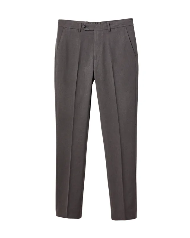 Cave Bi-Stretch Flat Front Suit Pant - Dark Grey sold by Ben Sherman