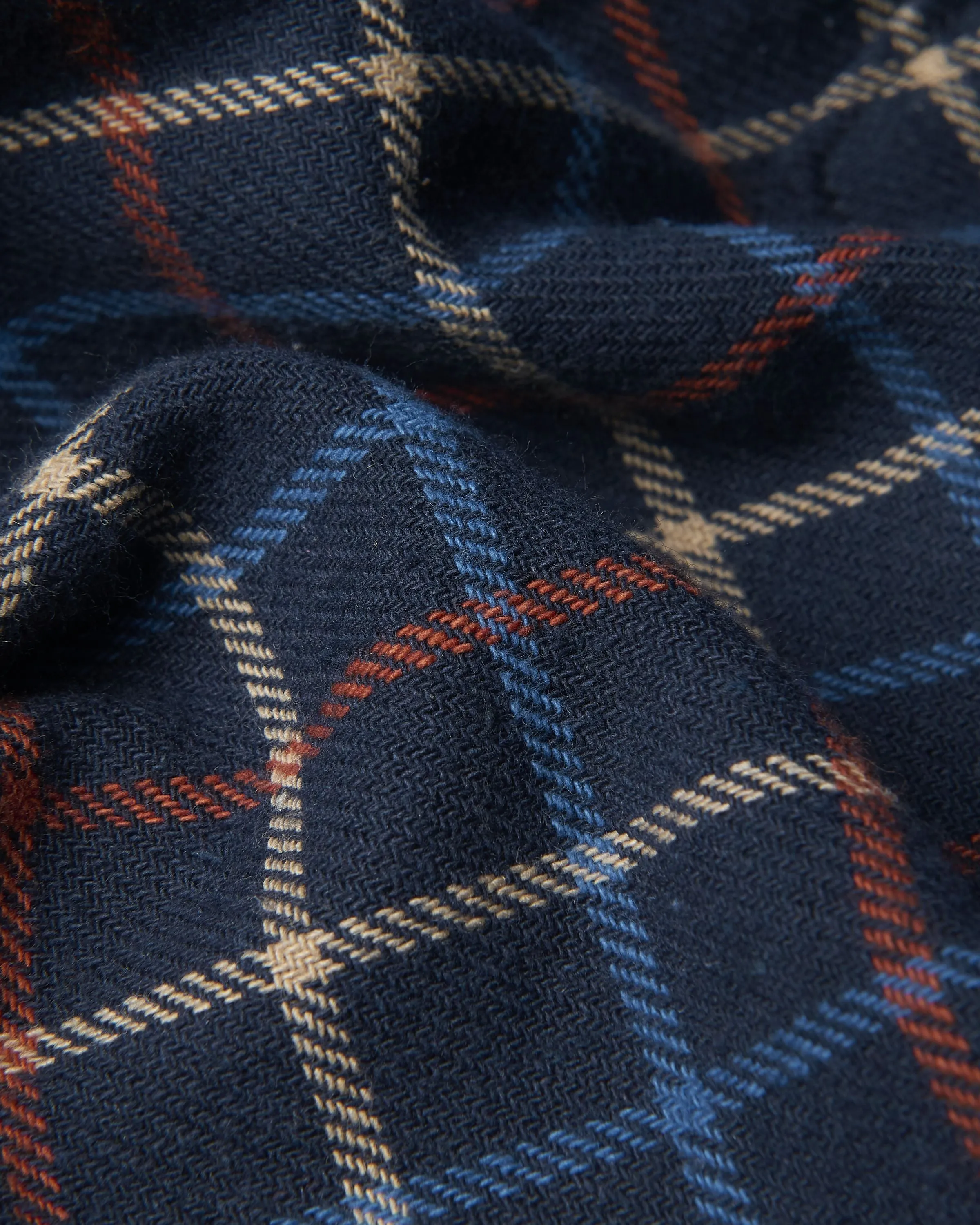 Tattersall Check Long-Sleeve Shirt - Marine sold by Ben Sherman product image thumbnail 5