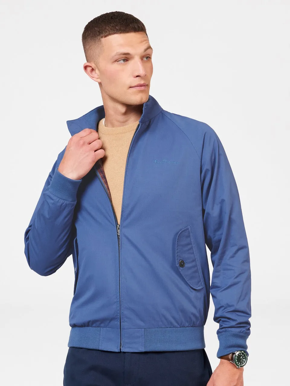 Signature Harrington Jacket - Riviera Blue sold by Ben Sherman product image thumbnail 2