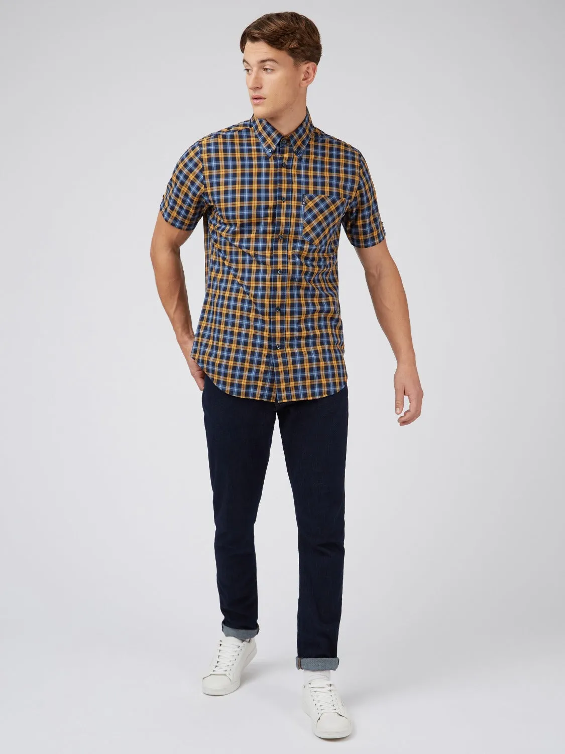 Gingham Check Short-Sleeve Shirt sold by Ben Sherman product image thumbnail 5
