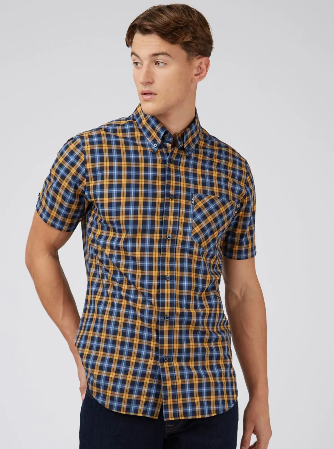 Gingham Check Short-Sleeve Shirt sold by Ben Sherman product image thumbnail 2