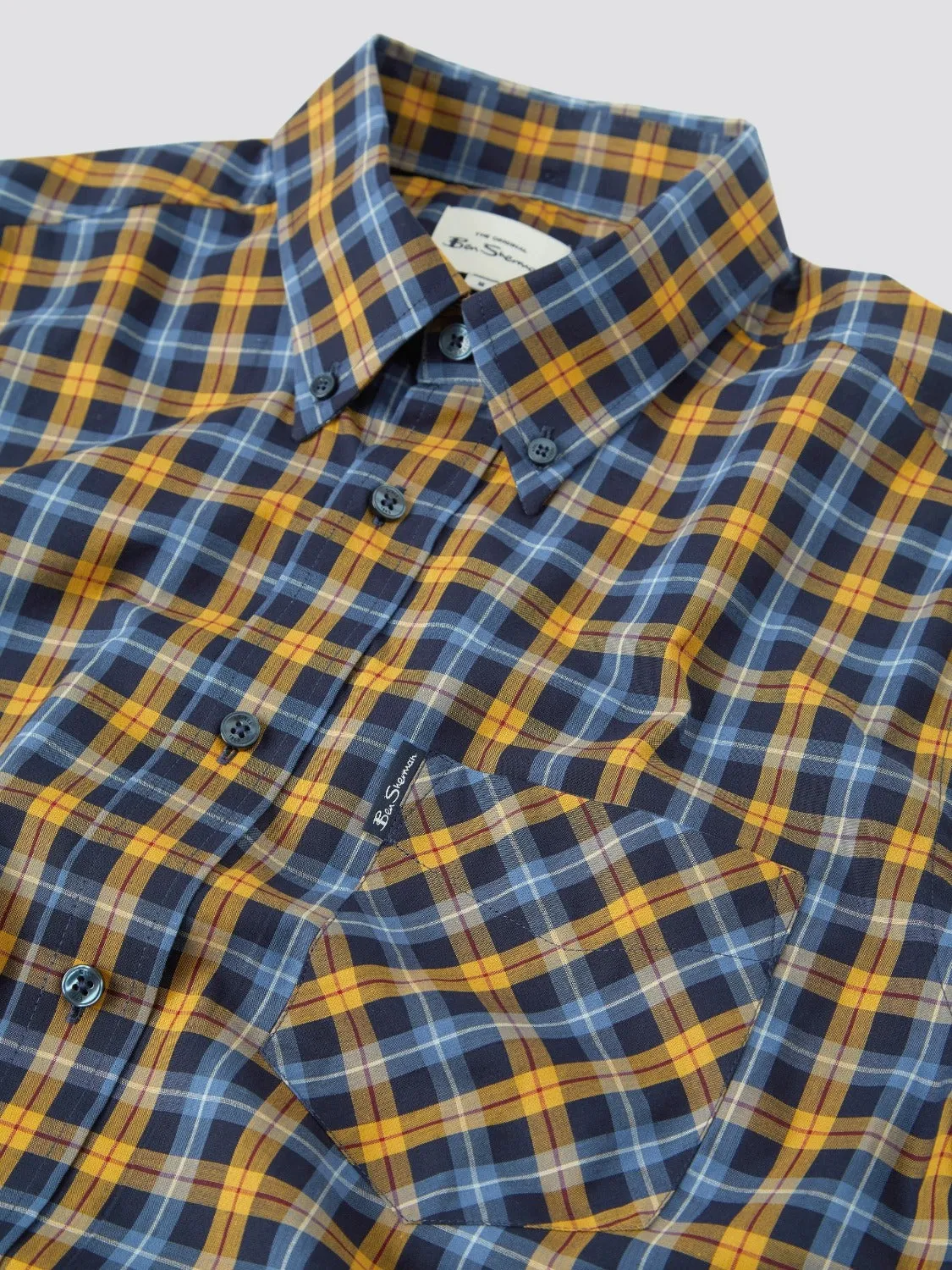 Gingham Check Short-Sleeve Shirt sold by Ben Sherman