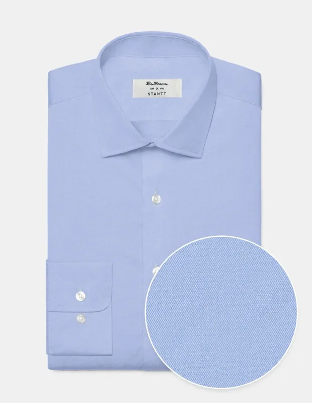 Custom Wrinkle-Resistant Twill Shirt - Light Blue sold by Ben Sherman