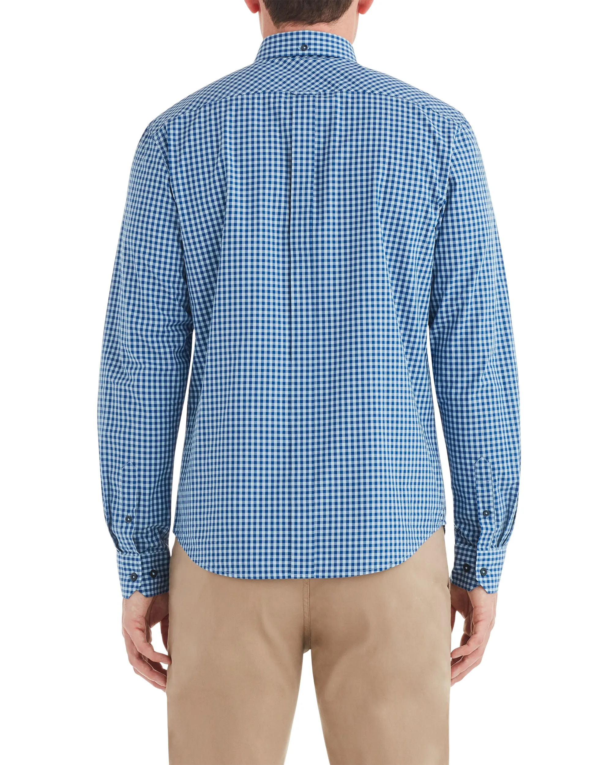 Long-Sleeve Gingham Shirt - Cobalt sold by Ben Sherman product image thumbnail 2
