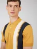 Signature Mod Knit Colorblock Polo - Sunflower sold by Ben Sherman