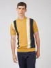 Signature Mod Knit Colorblock Polo - Sunflower sold by Ben Sherman