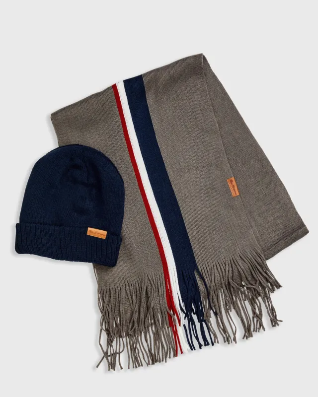 Mod Knit Scarf & Hat Set sold by Ben Sherman