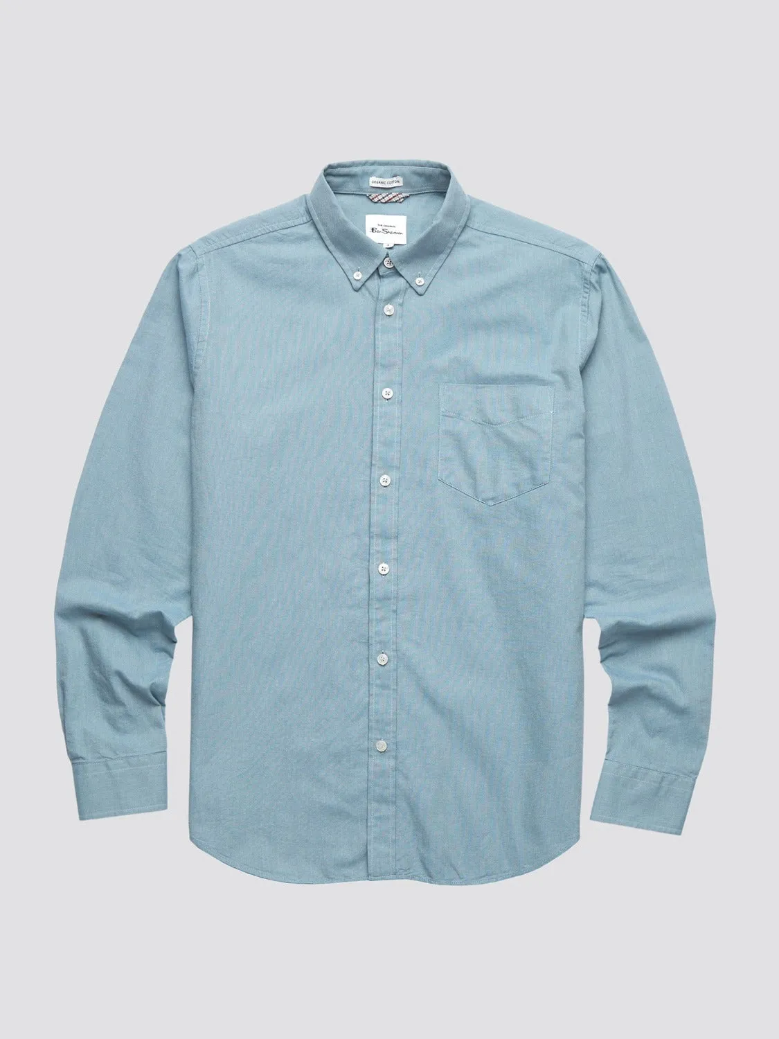 Signature Organic Oxford Shirt - Blue Shadow sold by Ben Sherman product image thumbnail 2