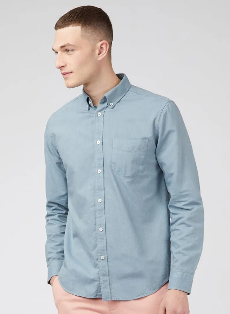 Signature Organic Oxford Shirt - Blue Shadow sold by Ben Sherman