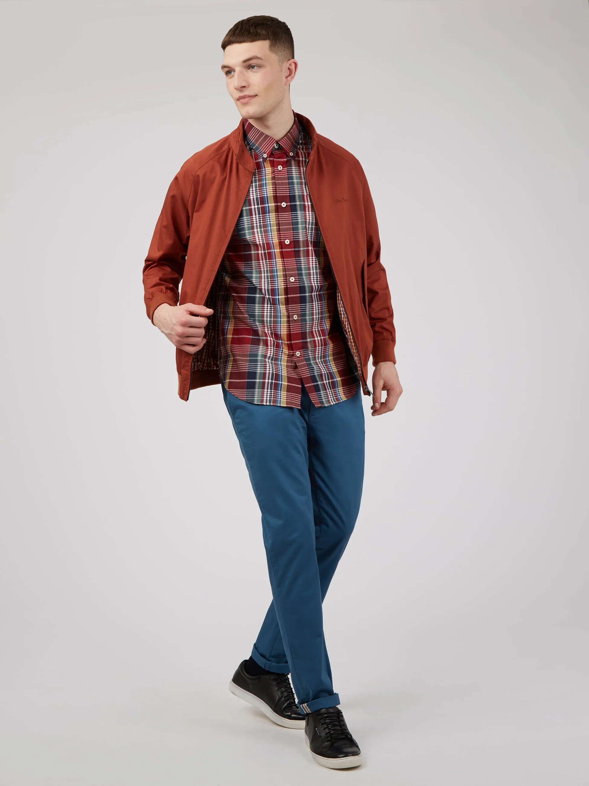 Large Madras Check Short-Sleeve Shirt - Red sold by Ben Sherman product image thumbnail 4